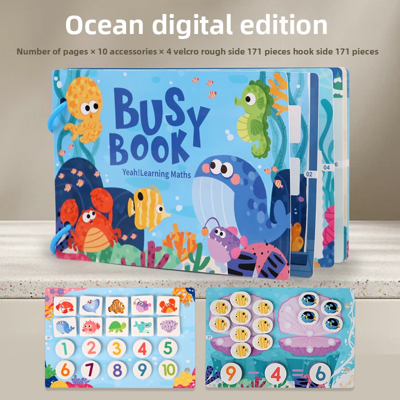 Kids Reusable Sticker Book - Educational Learning Activity Book