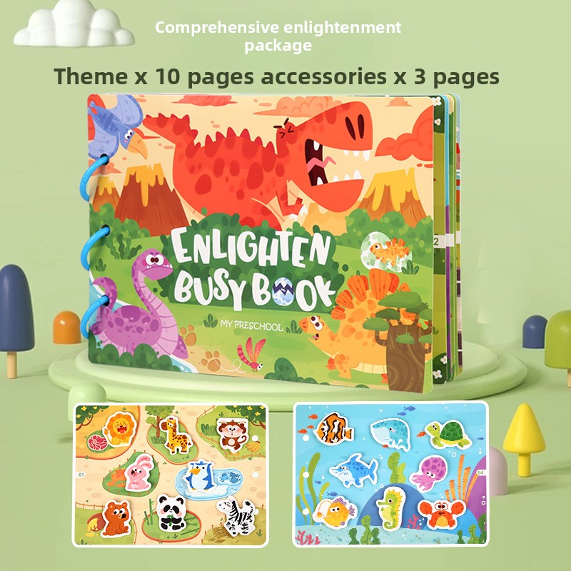 Kids Reusable Sticker Book - Educational Learning Activity Book