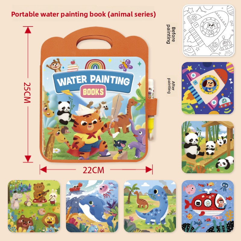 Reusable Magic Water Drawing Book for Kids