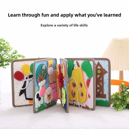 Interactive Felt Educational Cloth Book for Children