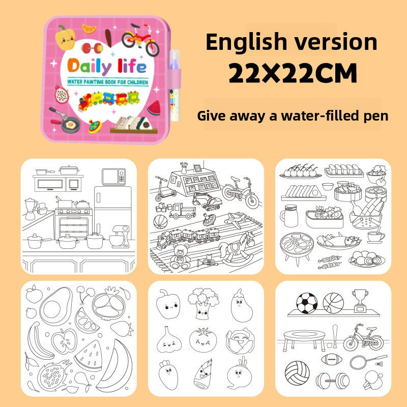 Reusable Magic Water Drawing Book for Kids