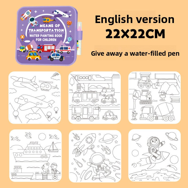 Reusable Magic Water Drawing Book for Kids