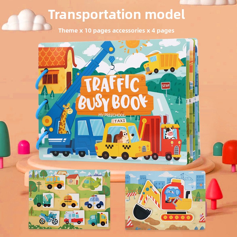 Kids Reusable Sticker Book - Educational Learning Activity Book