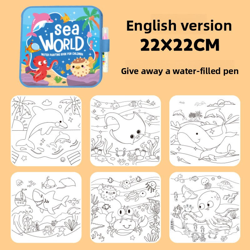Reusable Magic Water Drawing Book for Kids