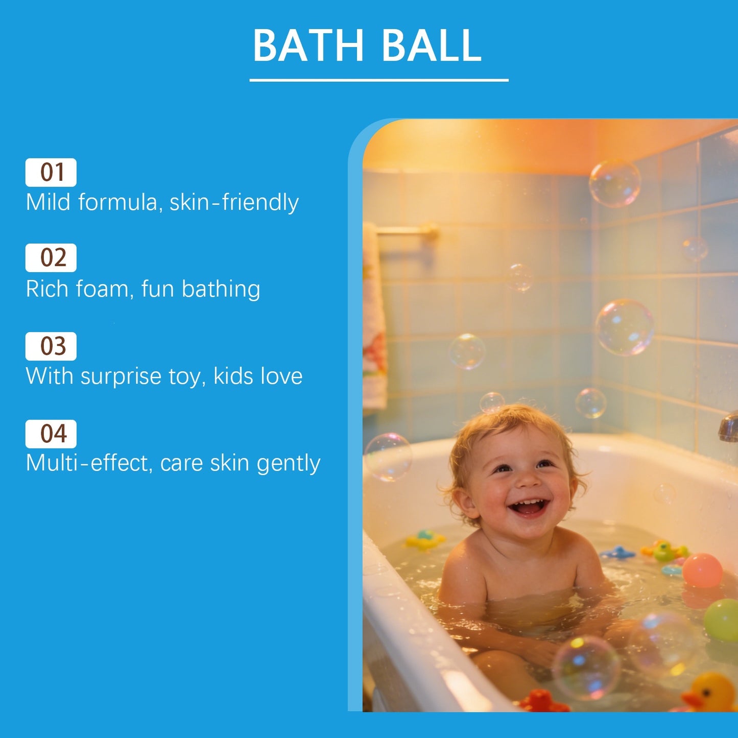 Oceaura Surprise Bath Ball for Children