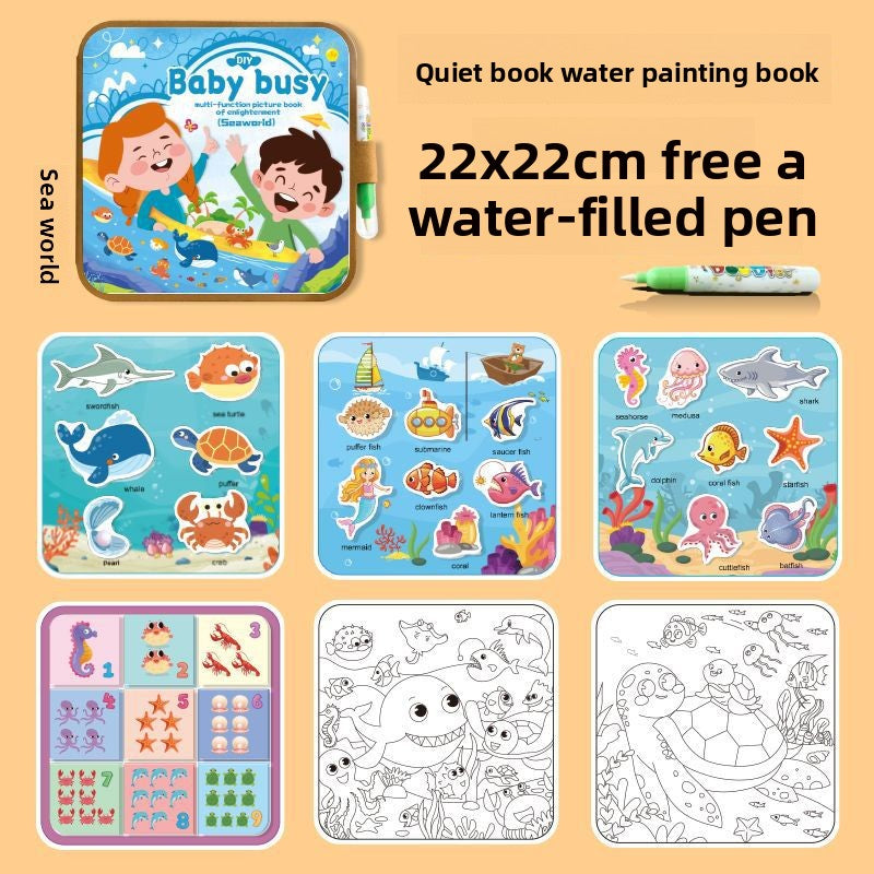 Reusable Magic Water Drawing Book for Kids