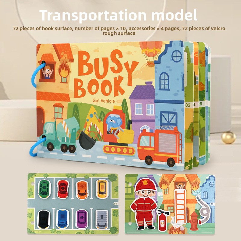 Kids Reusable Sticker Book - Educational Learning Activity Book
