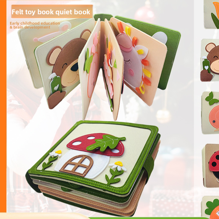 3D Felt Sensory Book for Early Learning