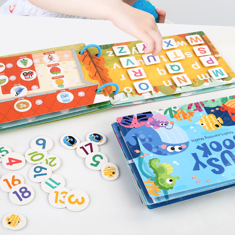 Kids Reusable Sticker Book - Educational Learning Activity Book
