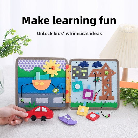 Interactive Felt Educational Cloth Book for Children