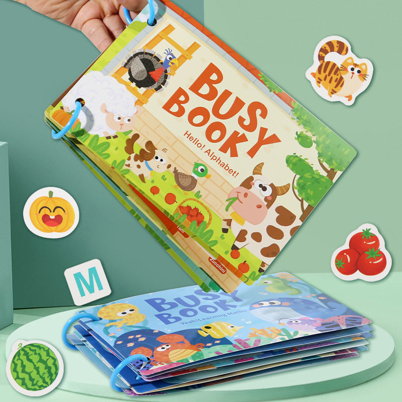 Kids Reusable Sticker Book - Educational Learning Activity Book