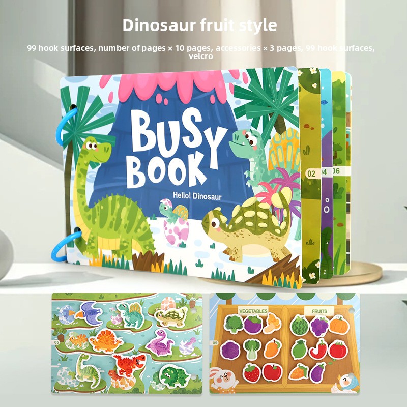 Kids Reusable Sticker Book - Educational Learning Activity Book