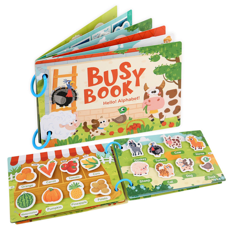 Kids Reusable Sticker Book - Educational Learning Activity Book
