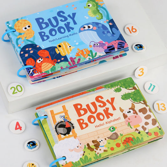 Kids Reusable Sticker Book - Educational Learning Activity Book