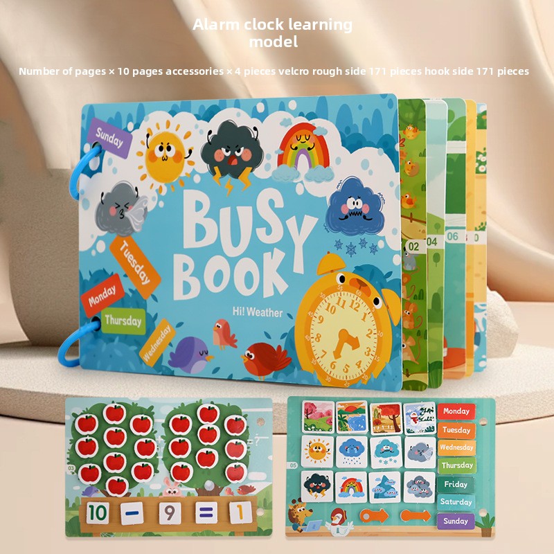 Kids Reusable Sticker Book - Educational Learning Activity Book