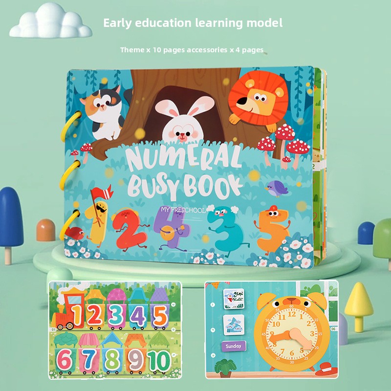 Kids Reusable Sticker Book - Educational Learning Activity Book